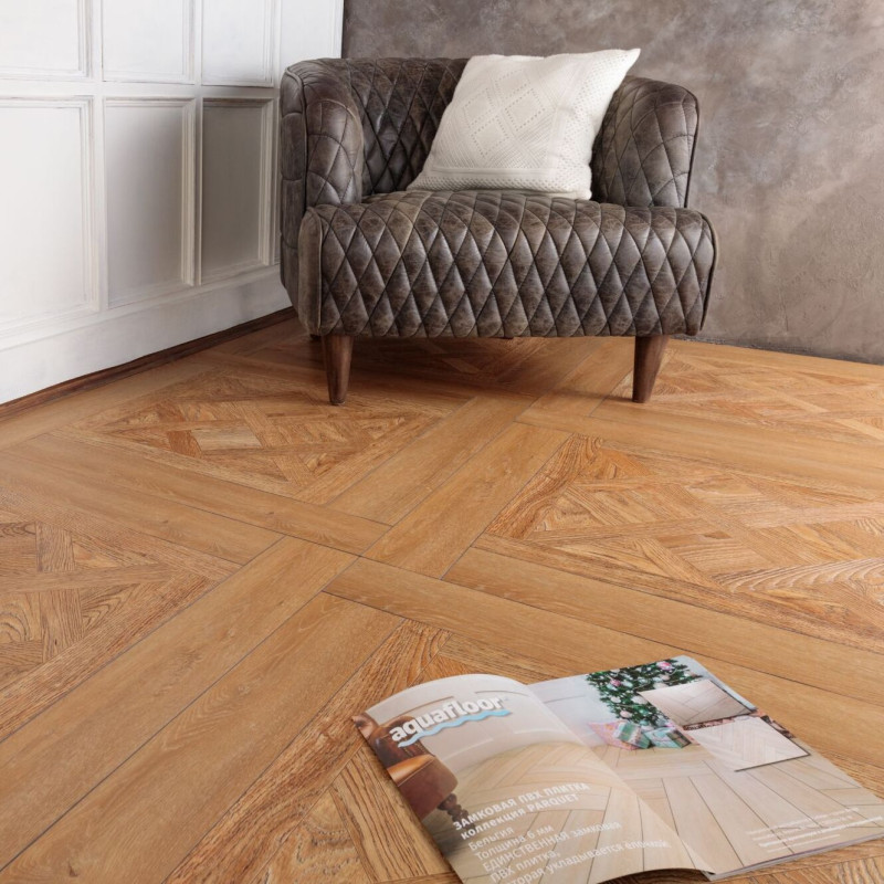 Кварцвиниловая плитка Aquafloor Versailles + Parquet Plus AF7004VS / AF6020PQ