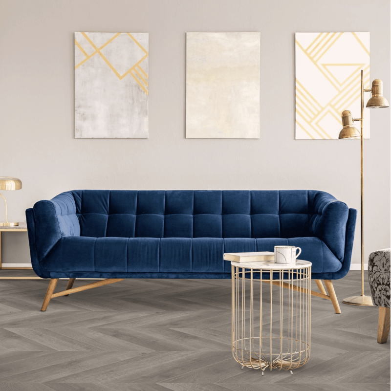 Кварц-виниловая плитка Alpine Floor Дуб Антарес Chevron