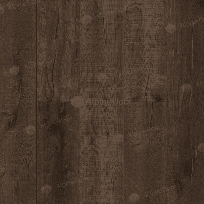 SPC ламинат Alpine Floor Real Wood Дуб Мокка